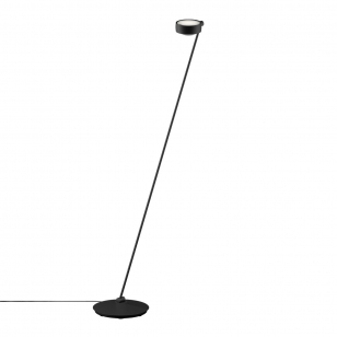 Occhio Sento Lettura Vloerlamp Met Zwart Onderstel - h. 160 cm. - Mat Zwart