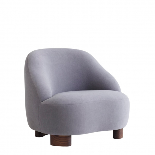 &Tradition Margas LC1 Fauteuil - Geolied Walnoot / Gentle 133