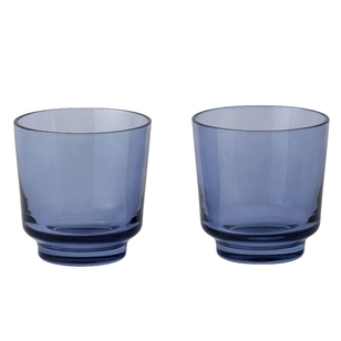 Muuto Raise Glas 0.2L Set Van 2 Donkerblauw