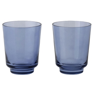 Muuto Raise Glas 0.3L Set Van 2 Donkerblauw