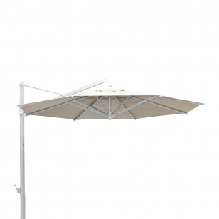 Borek Rodi Parasol - Sunbrella - Zilver / Taupe - Ø400 cm.