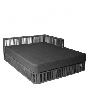 Lincoln Modulaire Loungebank - Chaise Longue Groot Links - Antraciet - d. 170 x b. 136,5 x h. 64,5 cm.