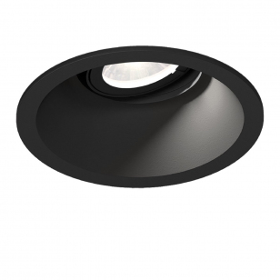 Wever & Ducré Deep Adjust Petit 1.0 LED Plafondspot - Zwart 2000K-3000k - 12V - Draadveren