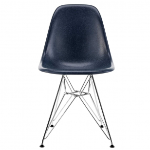 Vitra Eames Fiberglass Chair DSR - Navy Blue/Chroom