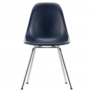 Vitra Eames Fiberglass Chair DSX - Navy Blue/Chroom
