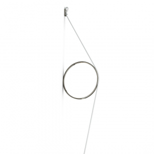FLOS WireRing Wandlamp Witte Kabel - Zwarte Ring