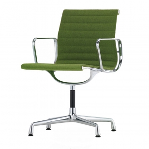 Vitra Aluminium Chair EA 104, draaibaar - Hopsak Gras Groen/Forest