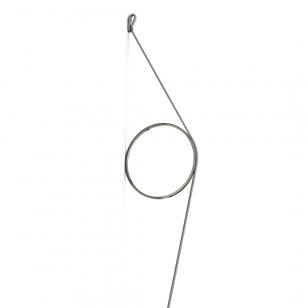 FLOS WireRing Wandlamp Grijze Kabel - Zwarte Ring