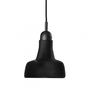 Brokis Shadow Waist Hanglamp - Zwart Eiken Mat Opaal Zwart